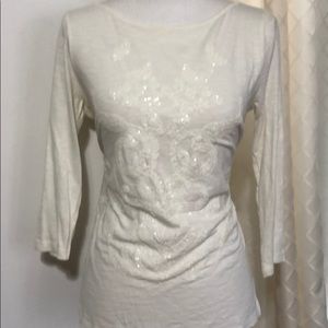 Ann Taylor Loft sequin top size s